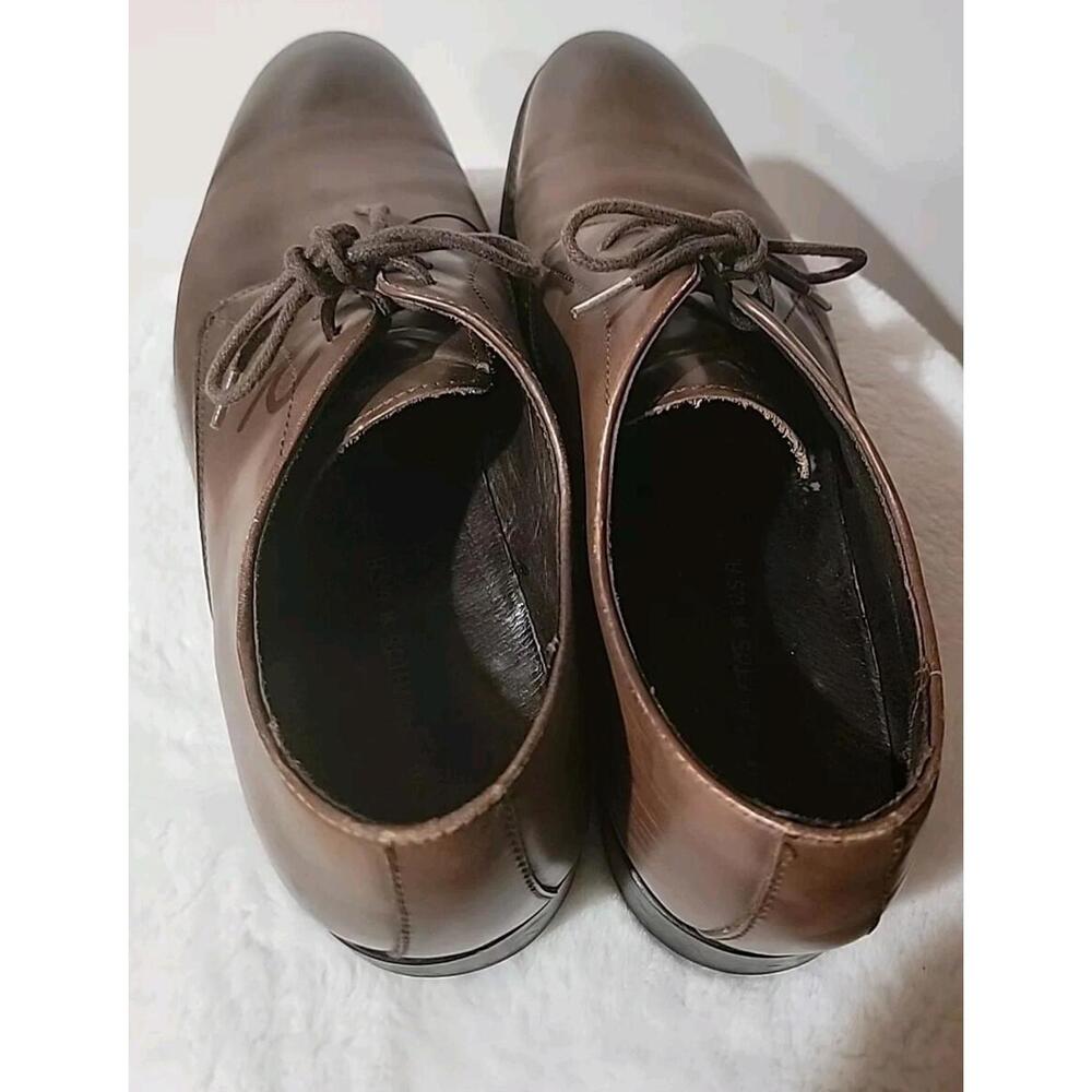 John Varvatos Star USA Brown Leather Oxfords Dress Shoes 10.5 M - Picture 5 of 15